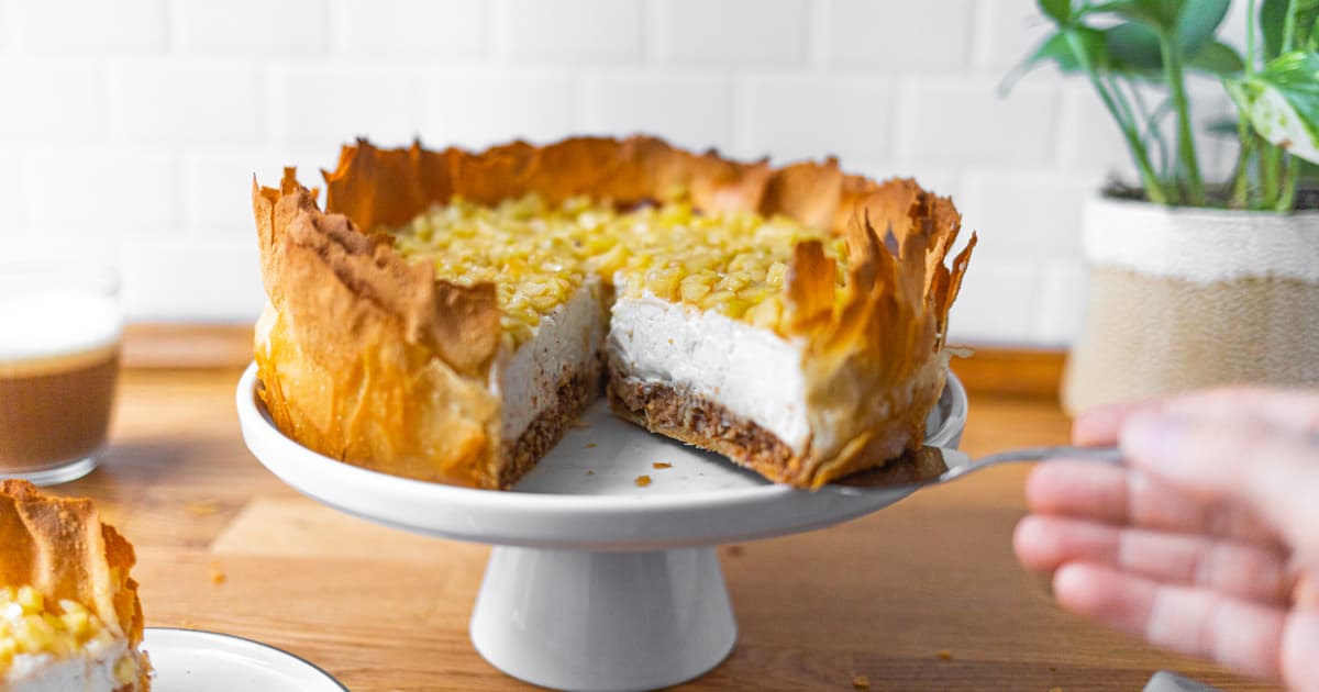 Vegan Phyllo-Apple-Cheesecake | Recipe | Cake | Zucker&Jagdwurst