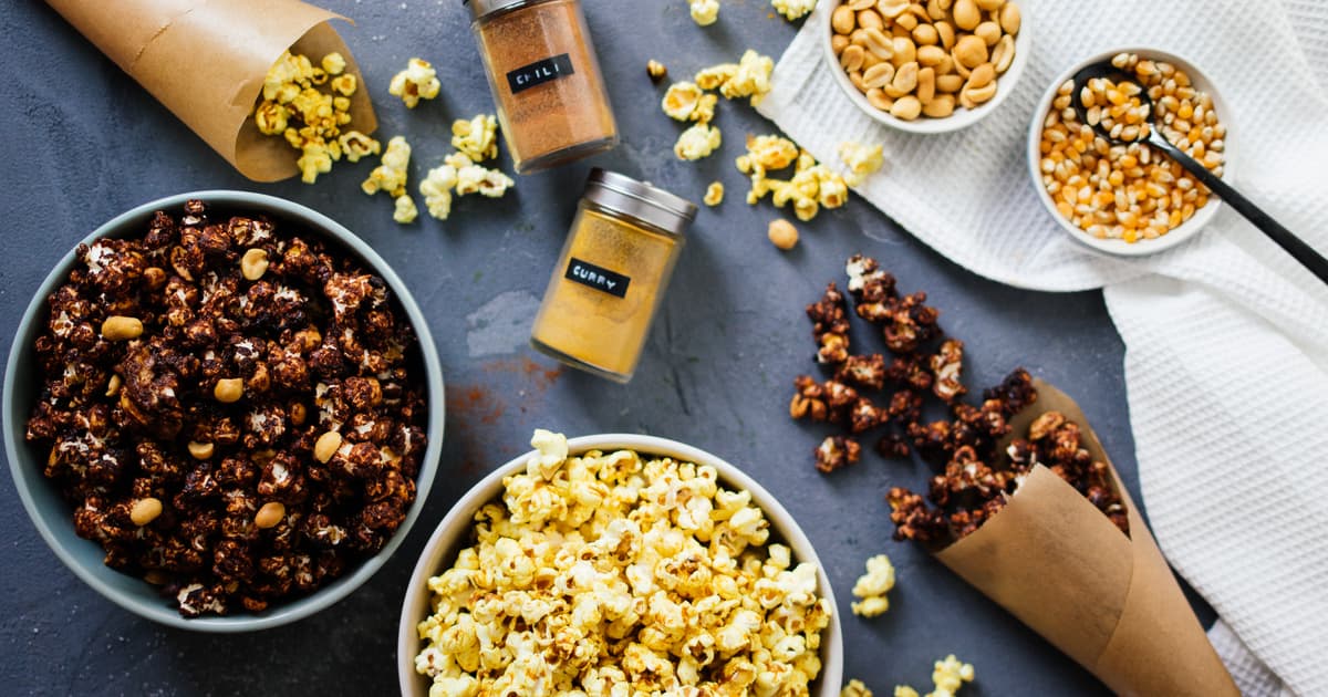Curry & and Chocolate Peanut Popcorn | Vegan | Recipe | Zucker&Jagdwurst