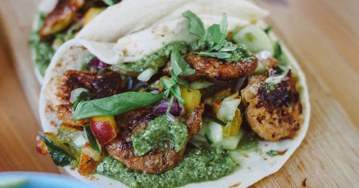 Vegan Summer-Taco with Peach Salsa | Recipe | Homemade | Zucker&Jagdwurst