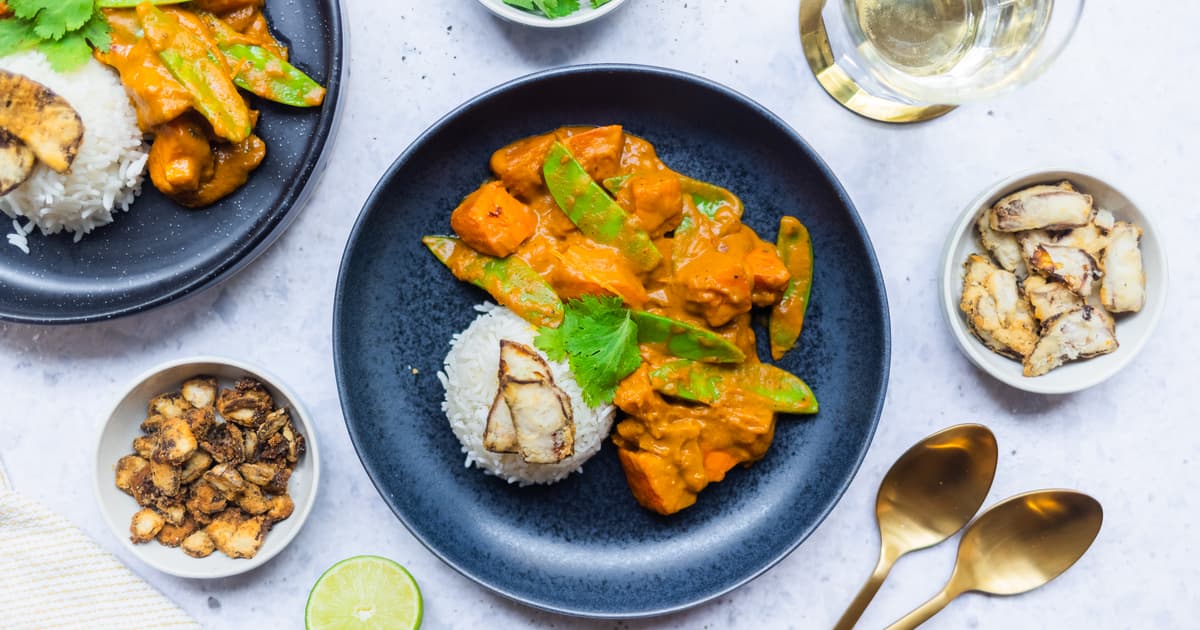 Vegan Pumpkin Curry with Homemade Ginger Crisps | Recipe | Zucker&Jagdwurst