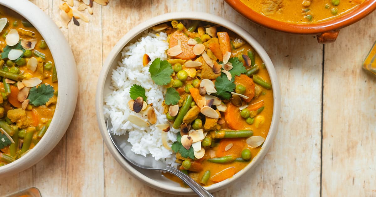 Vegan Korma with Vegetables and Rice | easy Recipe | Zucker&Jagdwurst