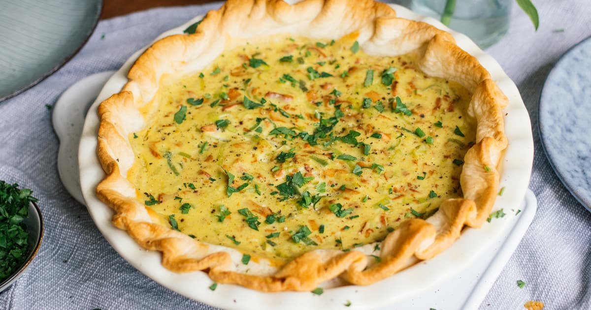 Vegan Chanterelle and Leek Quiche | Easy Recipe | Zucker&Jagdwurst