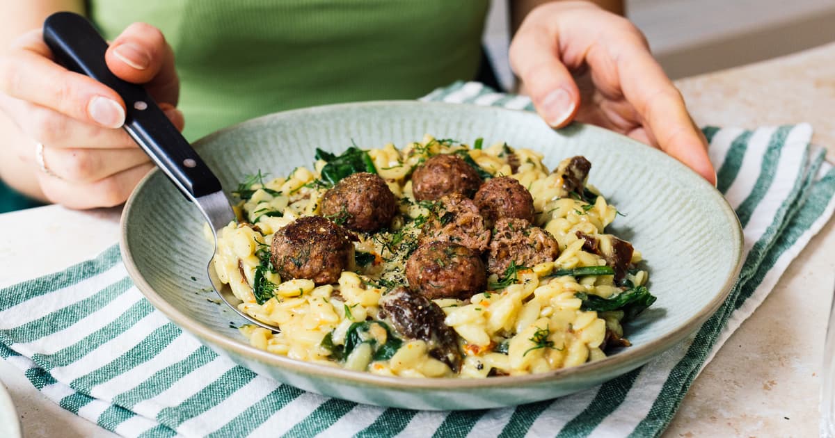Creamy Orzotto with Spinach | Simple Recipe | Mediterranean | Zucker&Jagdwurst