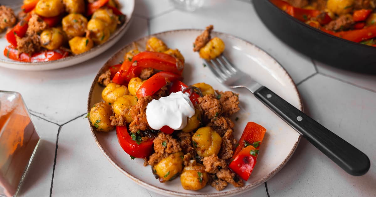 Pan-fried Gnocchi with Vegan “Minced Meat“ | Recipe | Zucker&Jagdwurst