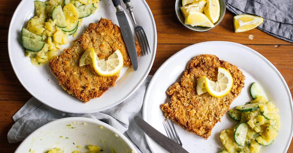 Vegan Soy Cutlets with Potato Salad | easy recipe | Zucker&Jagdwurst