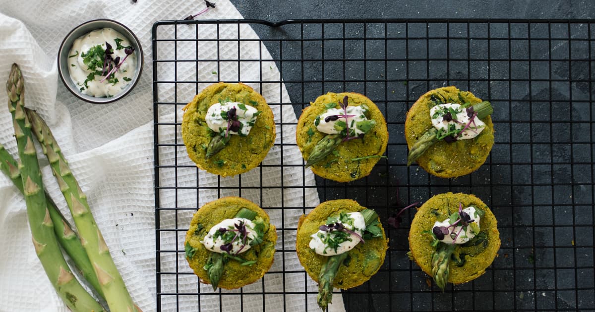 Vegan Mini Frittatas with Green Asparagus | Spring | Recipe | Zucker&Jagdwurst