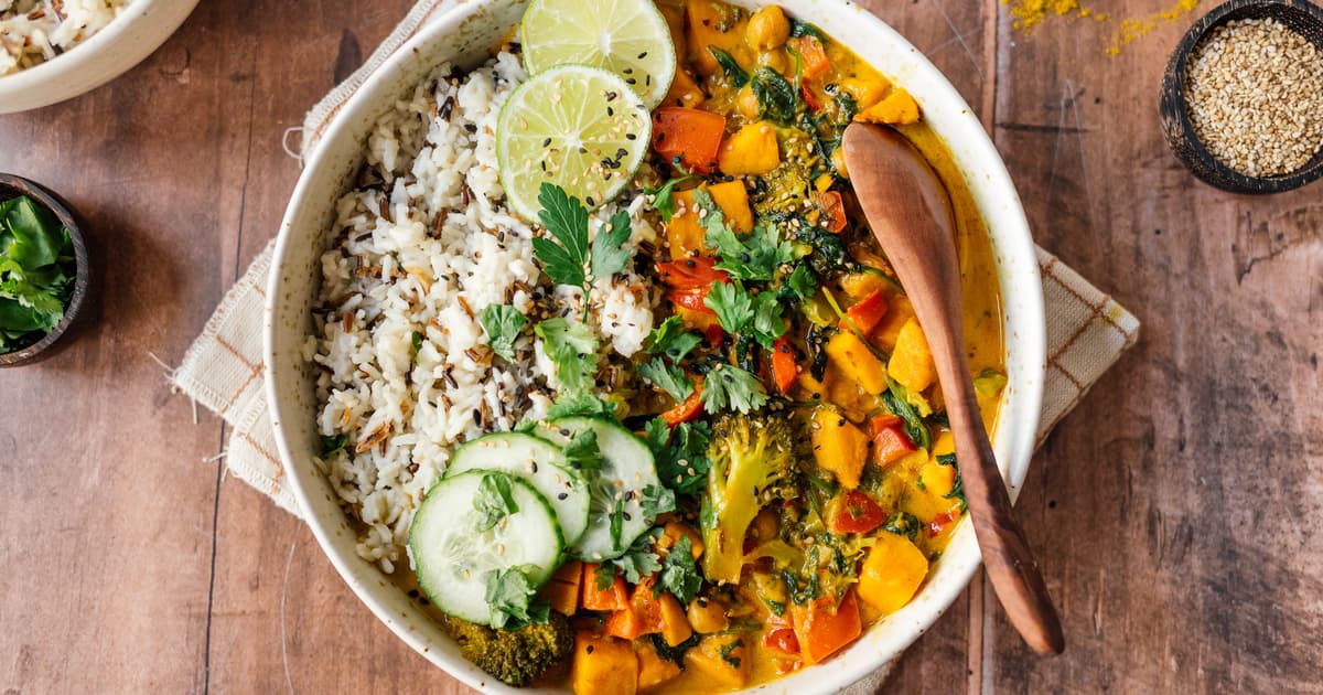 Easy Vegan Curry with Vegetables and Rice | Recipe | Zucker&Jagdwurst
