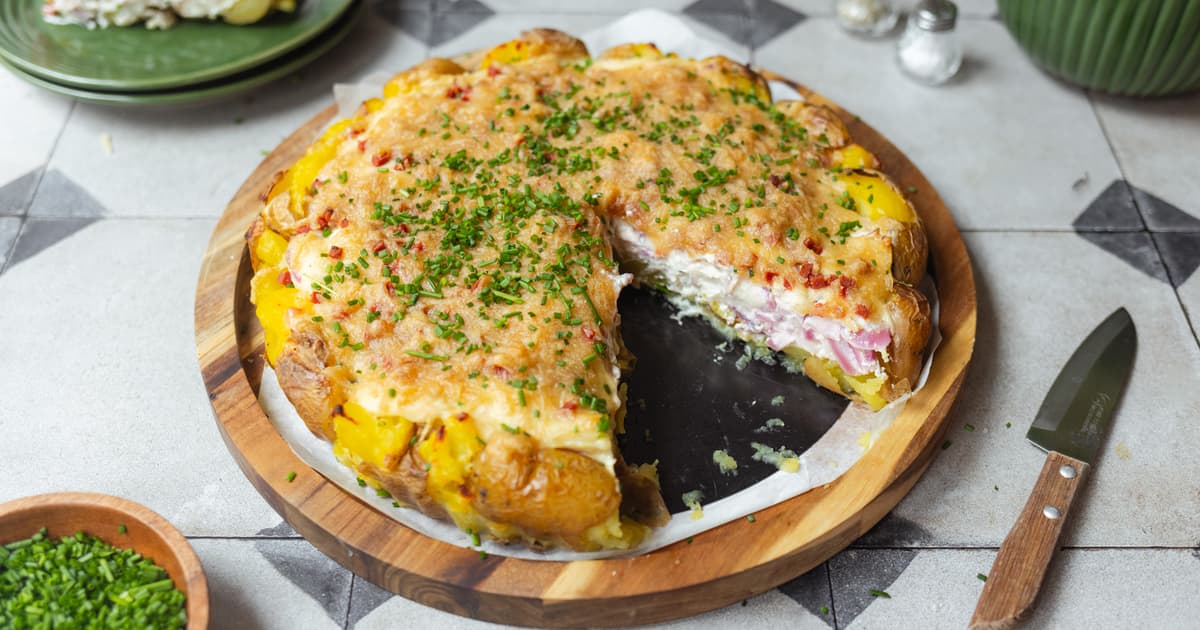 Vegan Smashed Potato Onion Tarte | Easy Recipe | Zucker&Jagdwurst
