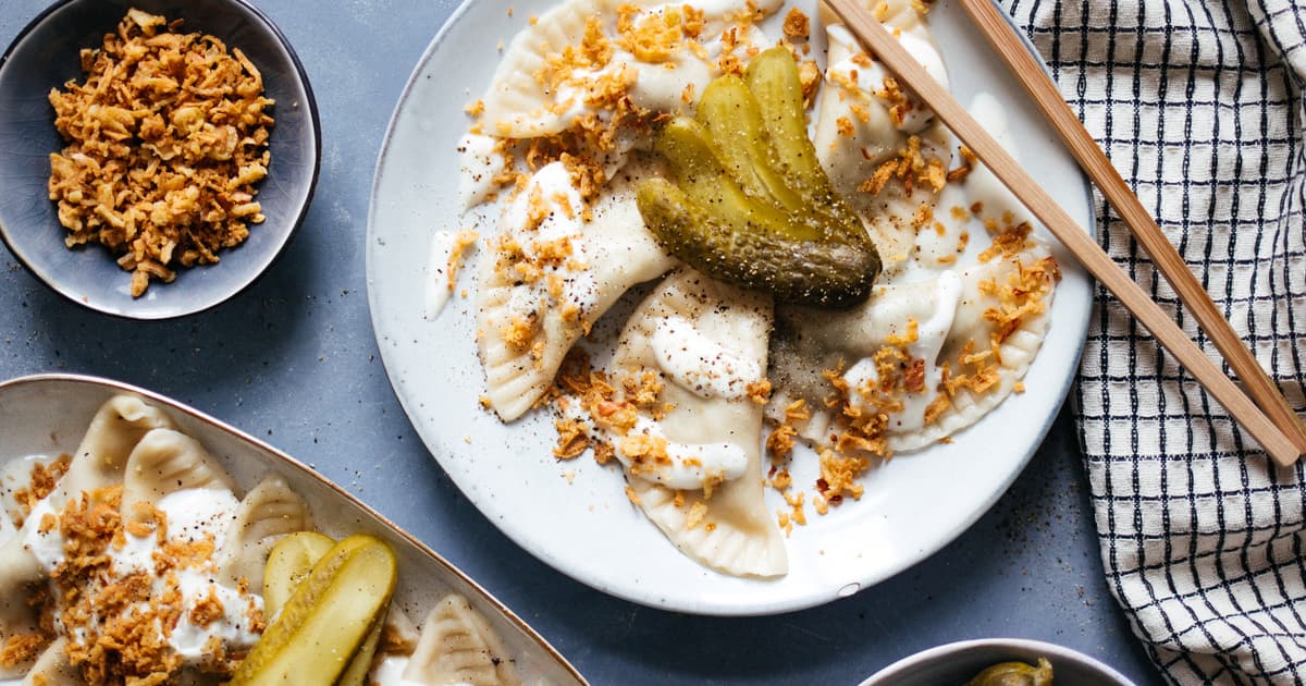 Vegan, polish pierogies with sauerkraut & mushrooms | Zucker&Jagdwurst