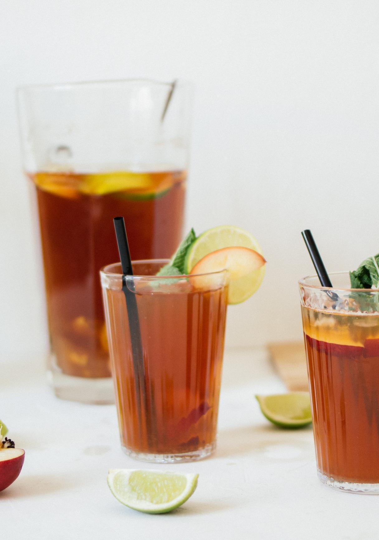 Homemade Peach Iced Tea