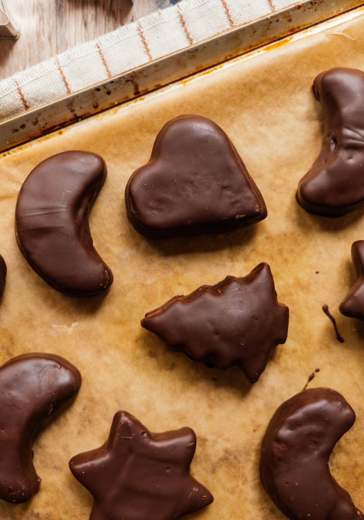 Einfache vegane Schoko-Lebkuchen