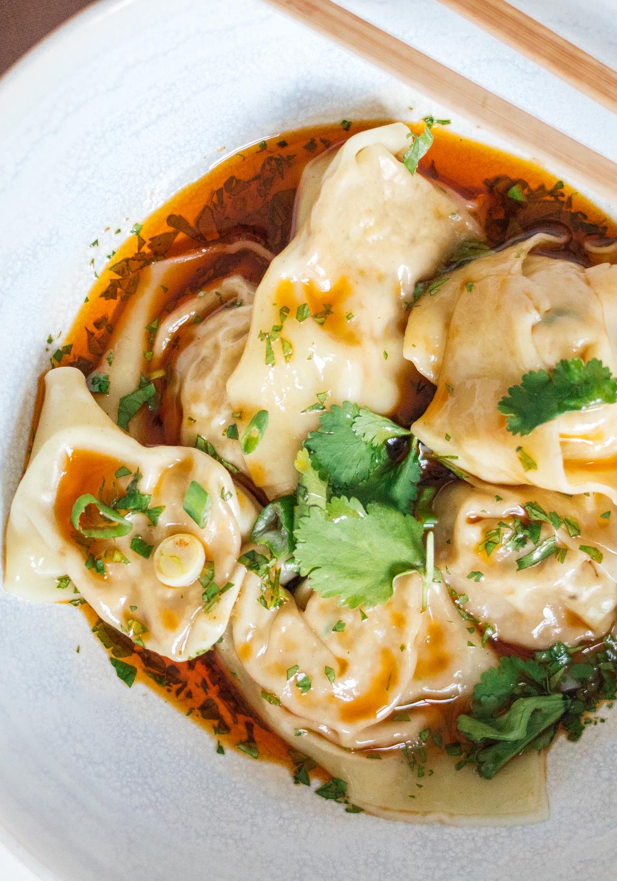 Vegan Chili Wontons