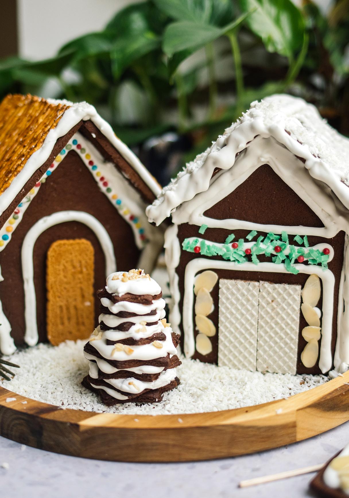 Veganes Lebkuchenhaus zum Selbermachen