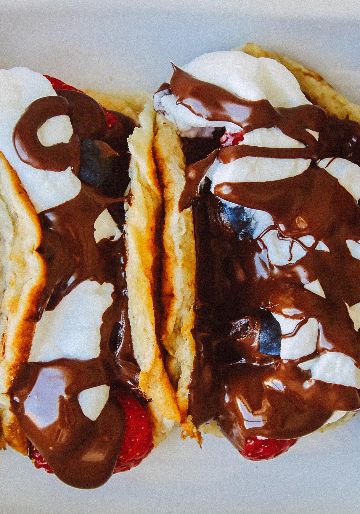 Vegane, Süße Pancake Tacos