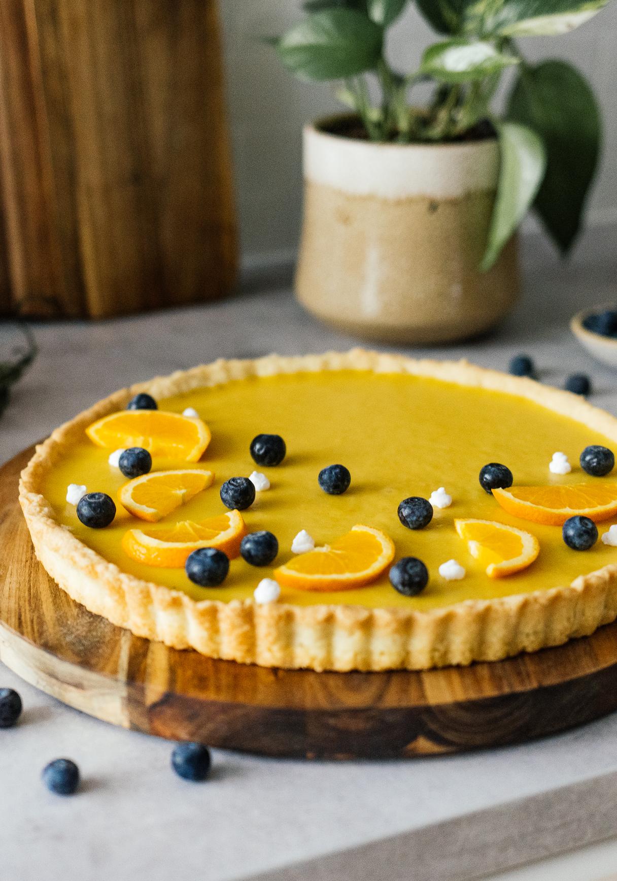 Simple Vegan Orange Tart