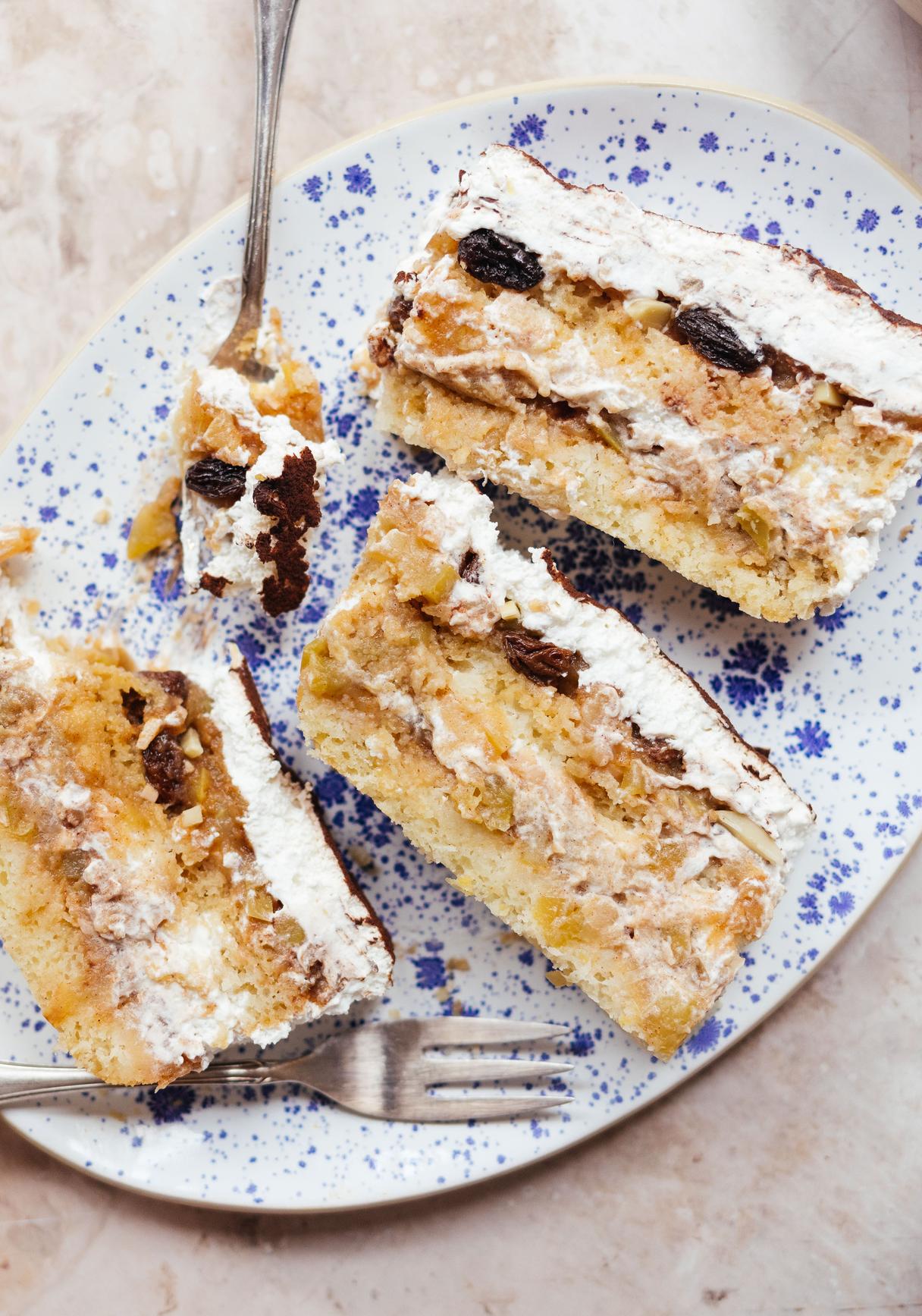 Veganes Bratapfel-Tiramisu