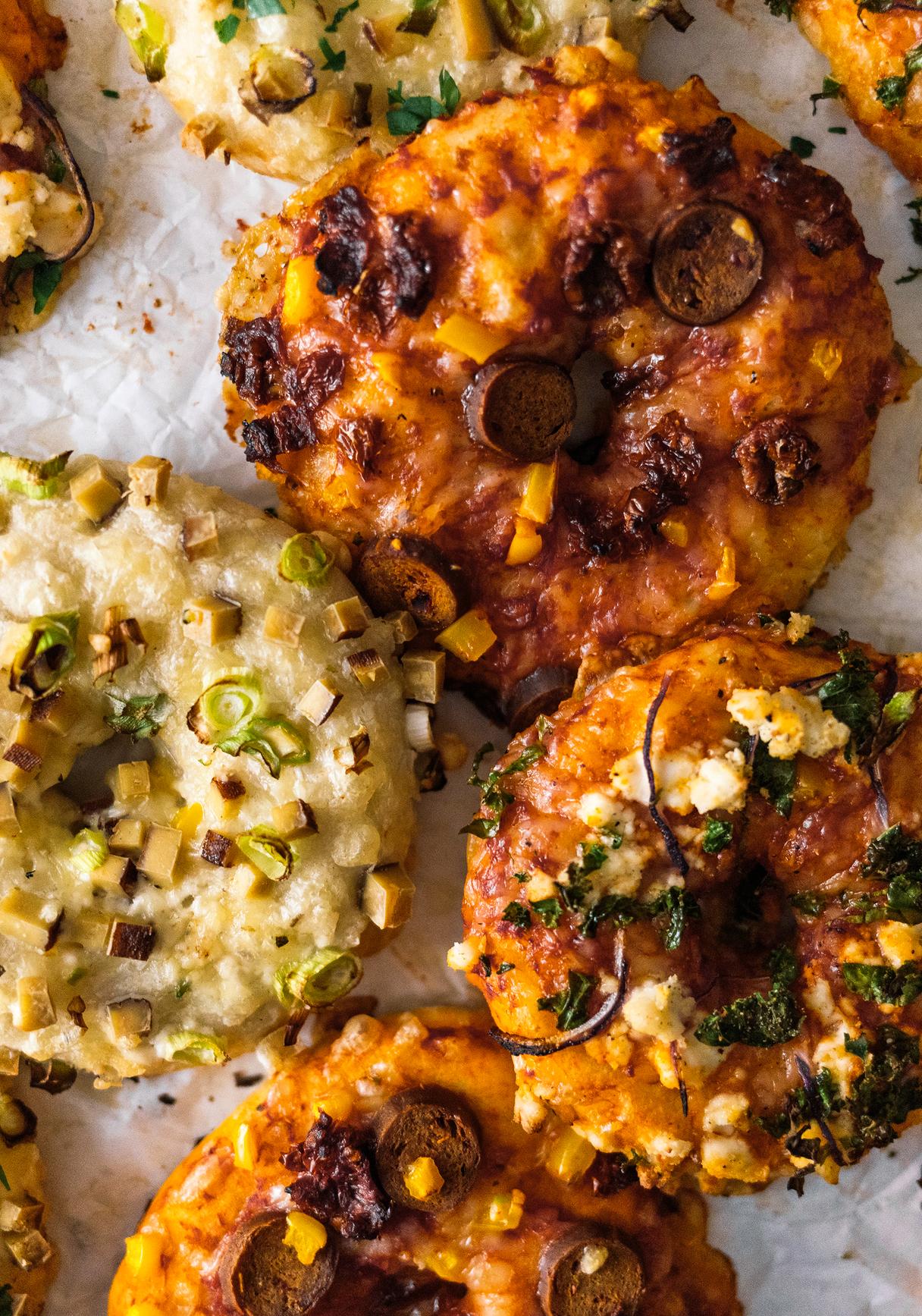 Vegane Pizza Donuts