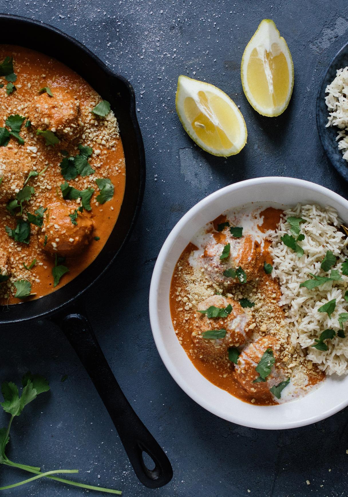 Veganes Malai Kofta (indische Gemüsebällchen)