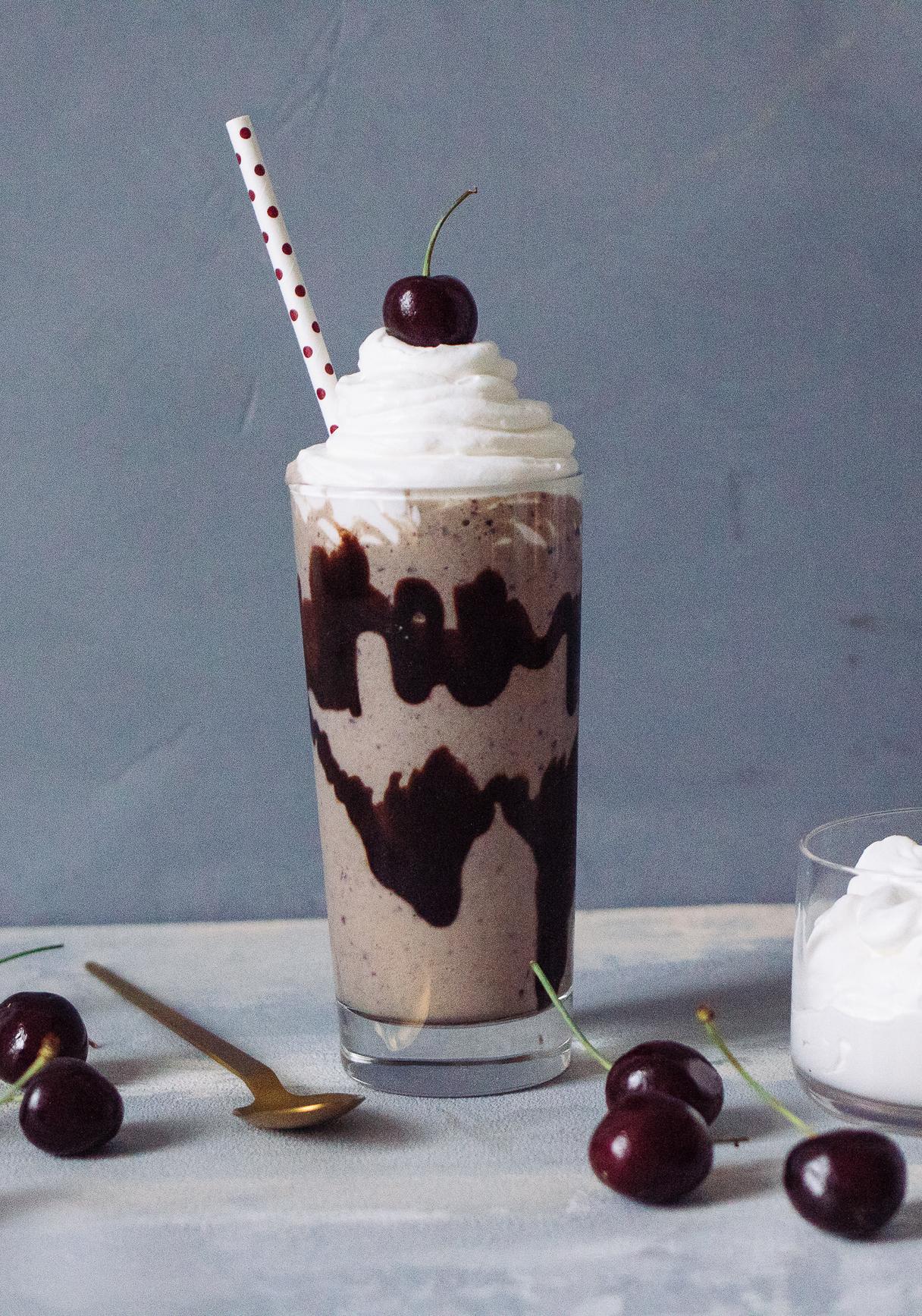 Vegan Cherry Vanilla Milkshake