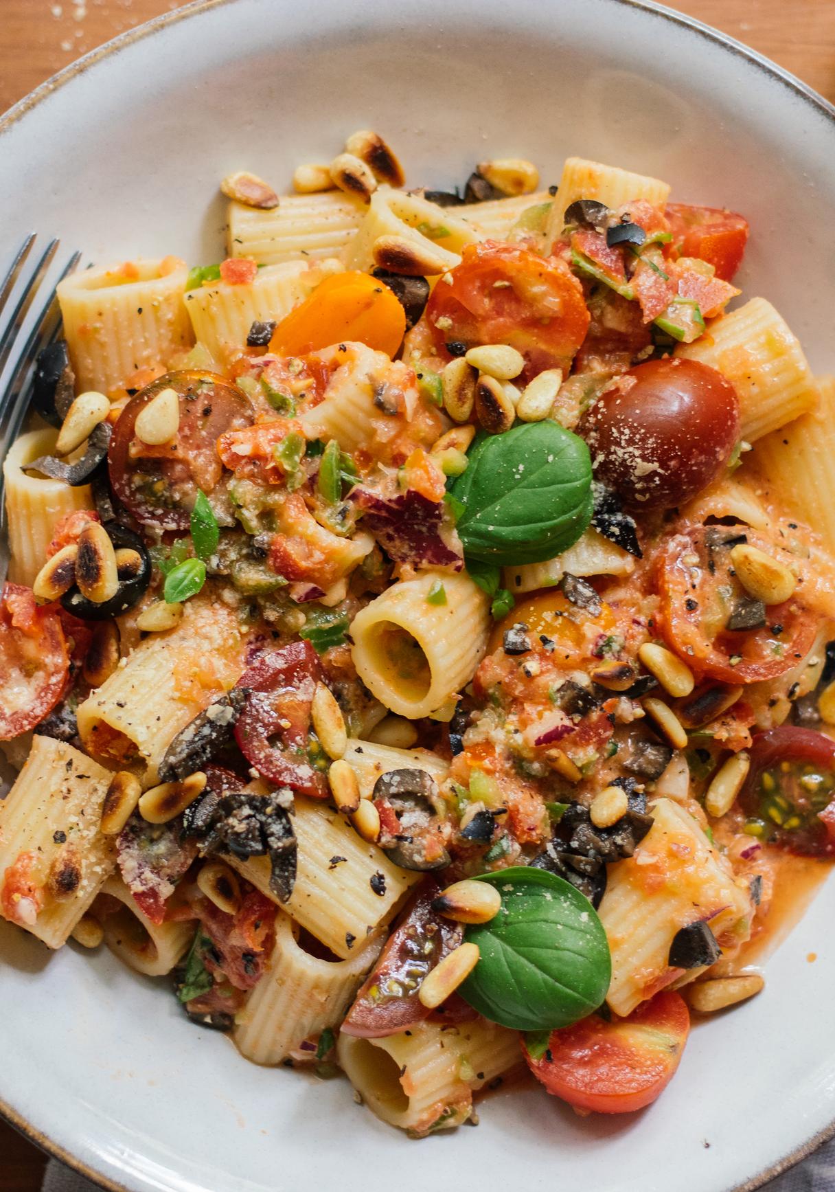 Vegane Gazpacho Pasta