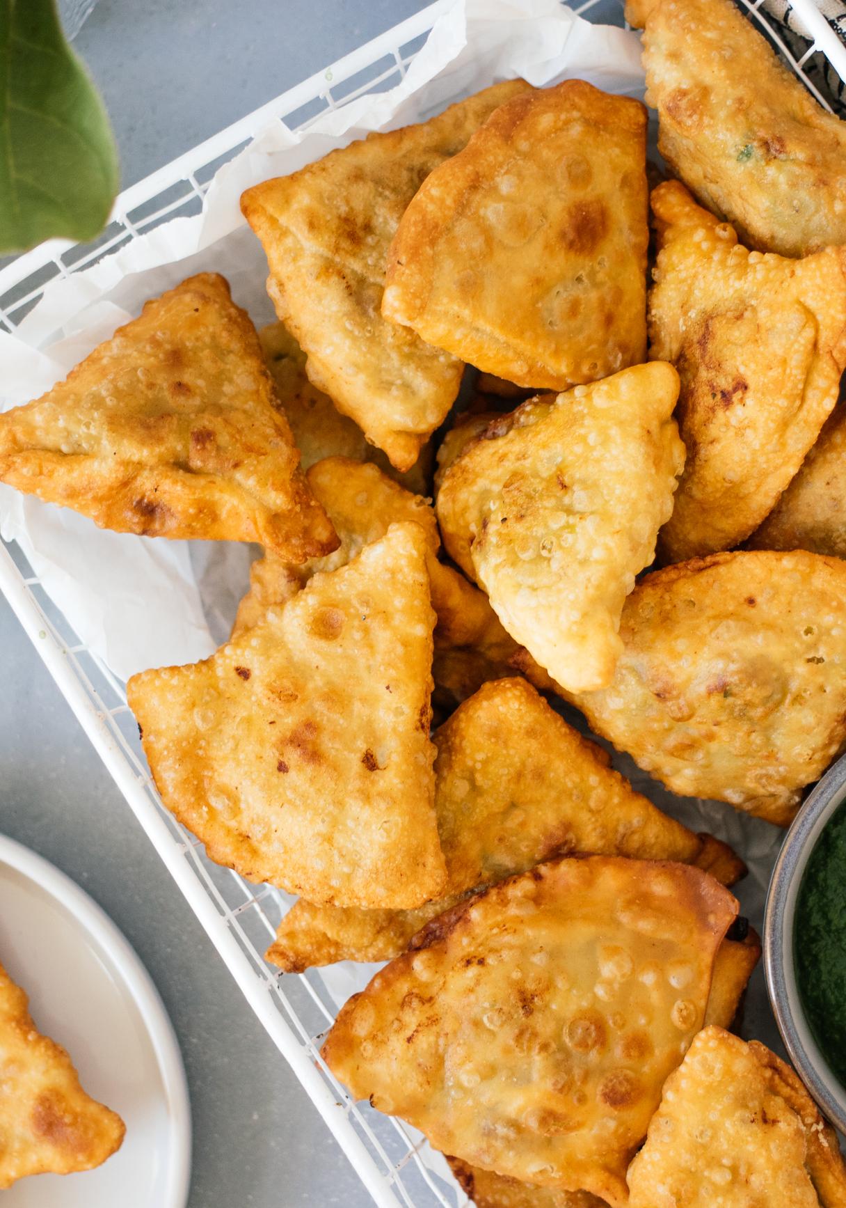 Vegan Samosas with Potato and Chickpea Filling