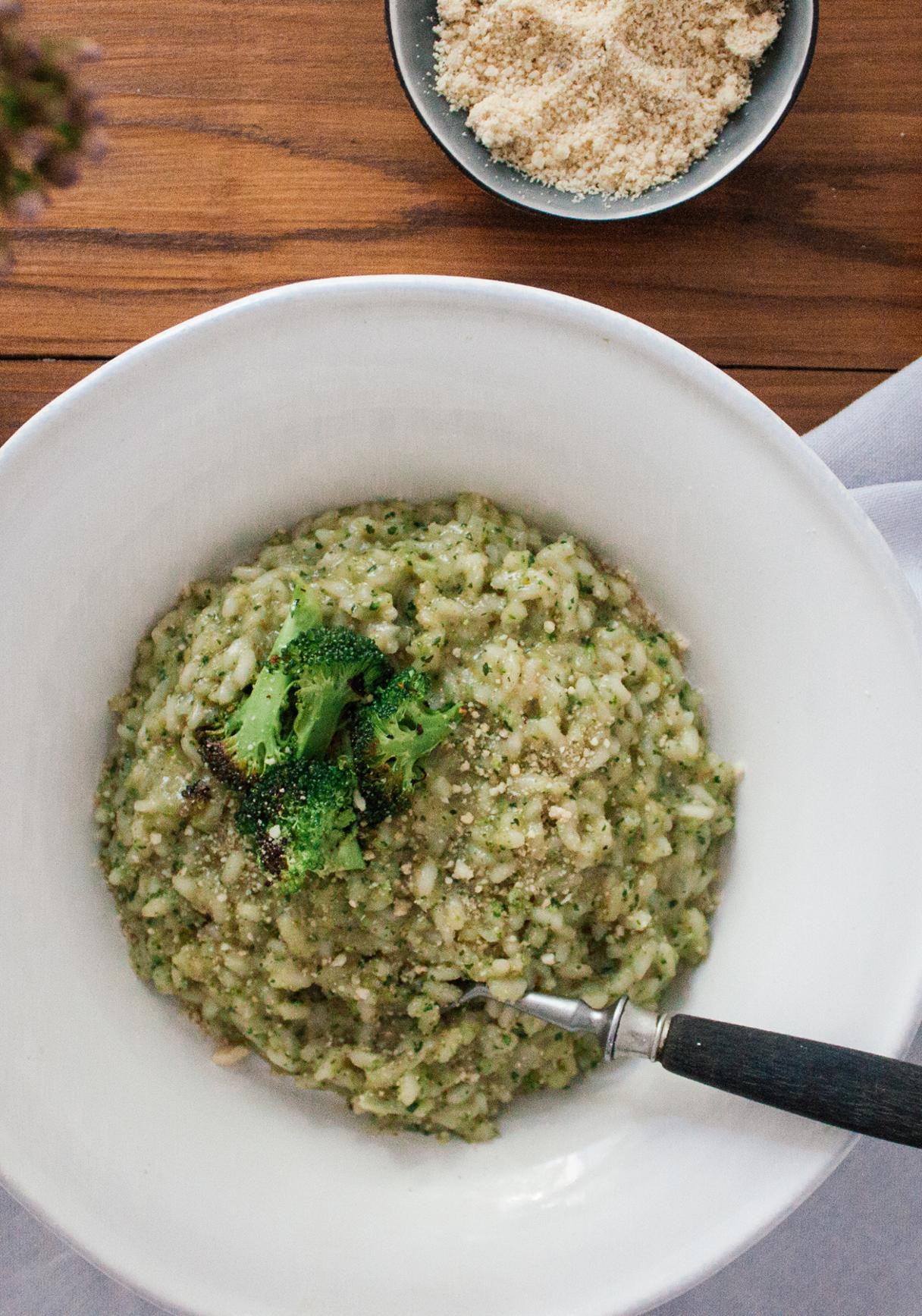 Grünes Brokkoli-Risotto