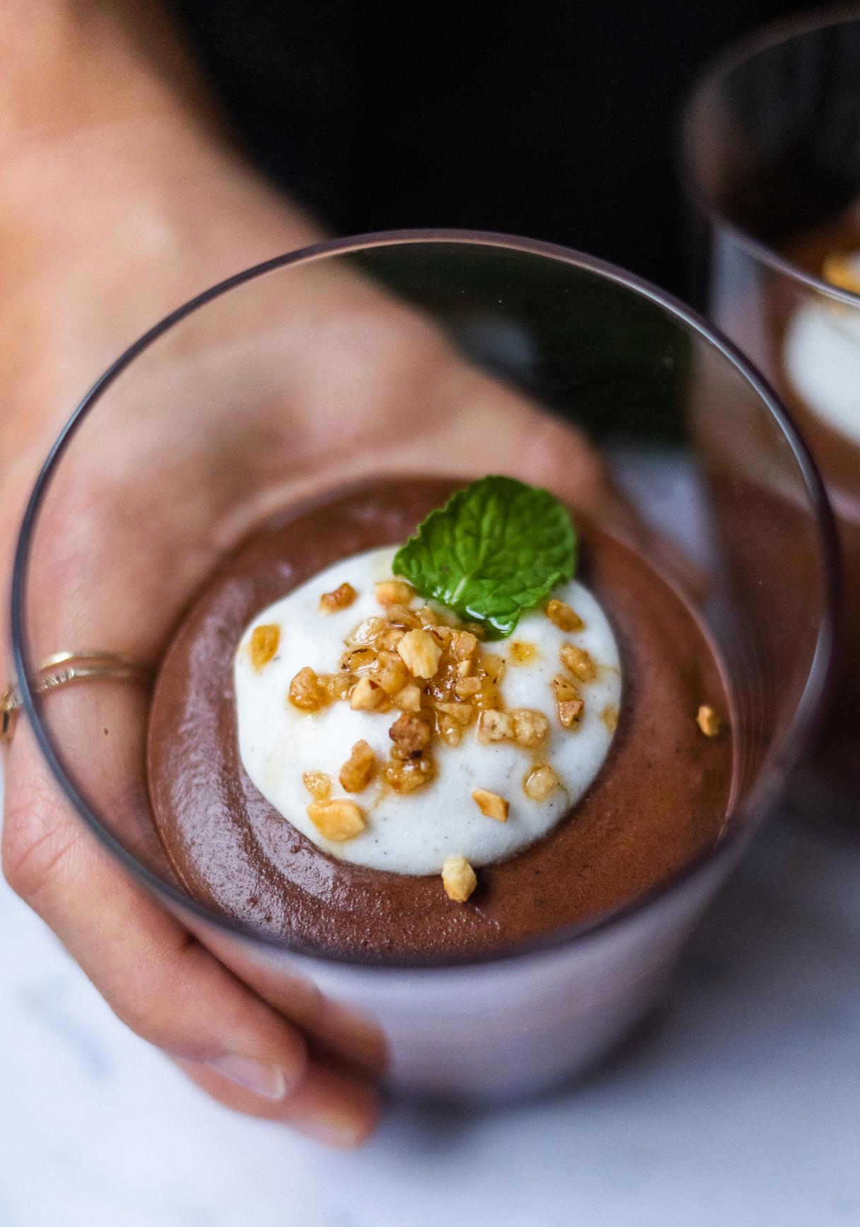 Vegane Mousse au Chocolat mit Aquafaba