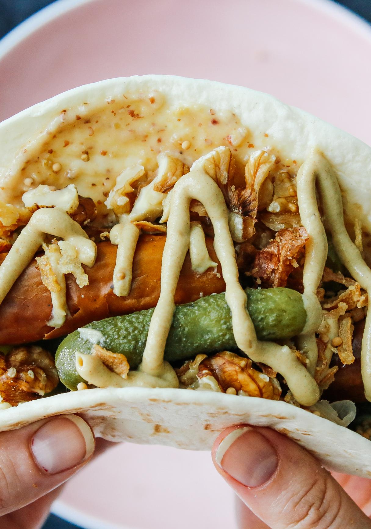 Vegane Taco Dogs