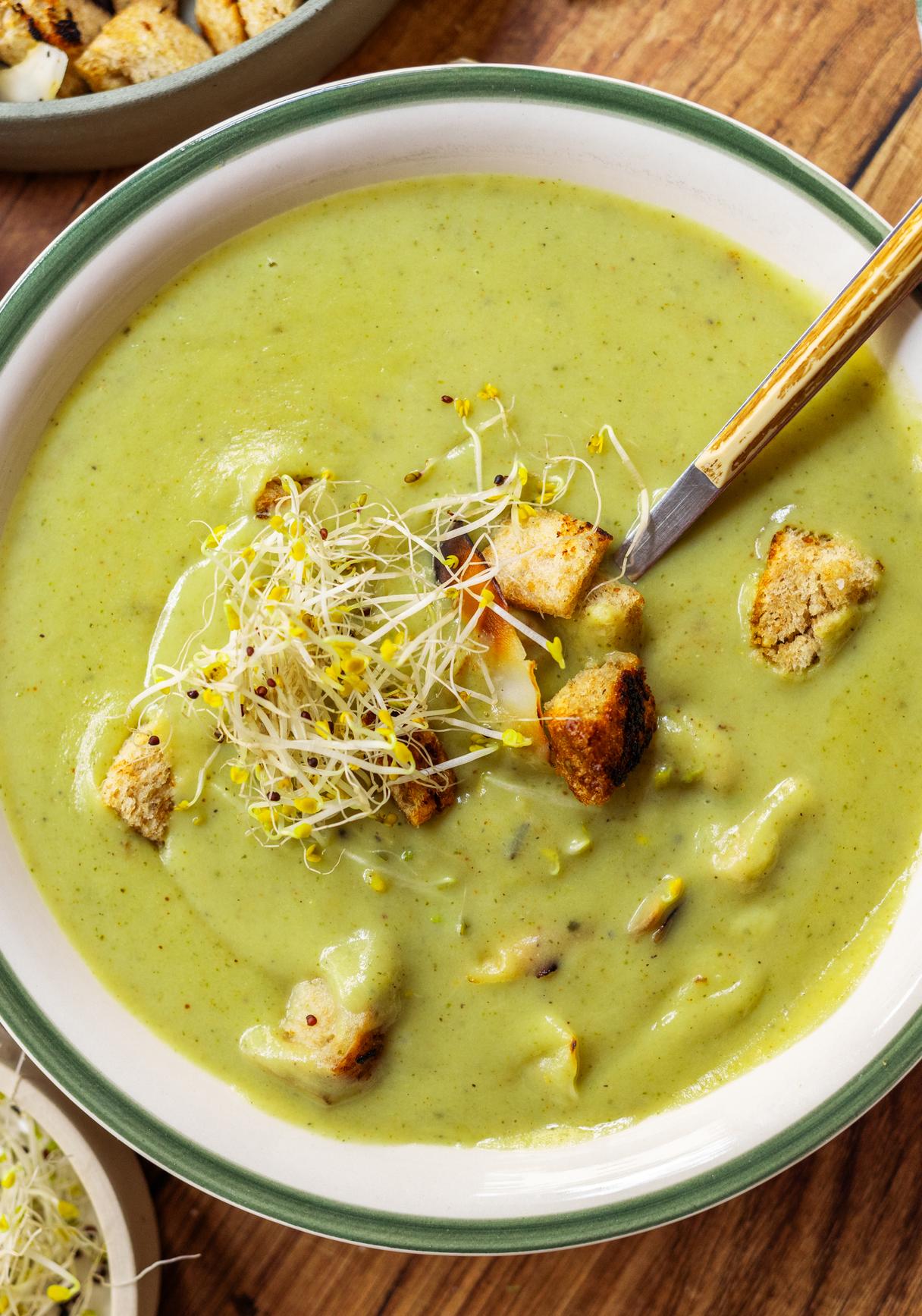 Vegane Brokkolisuppe