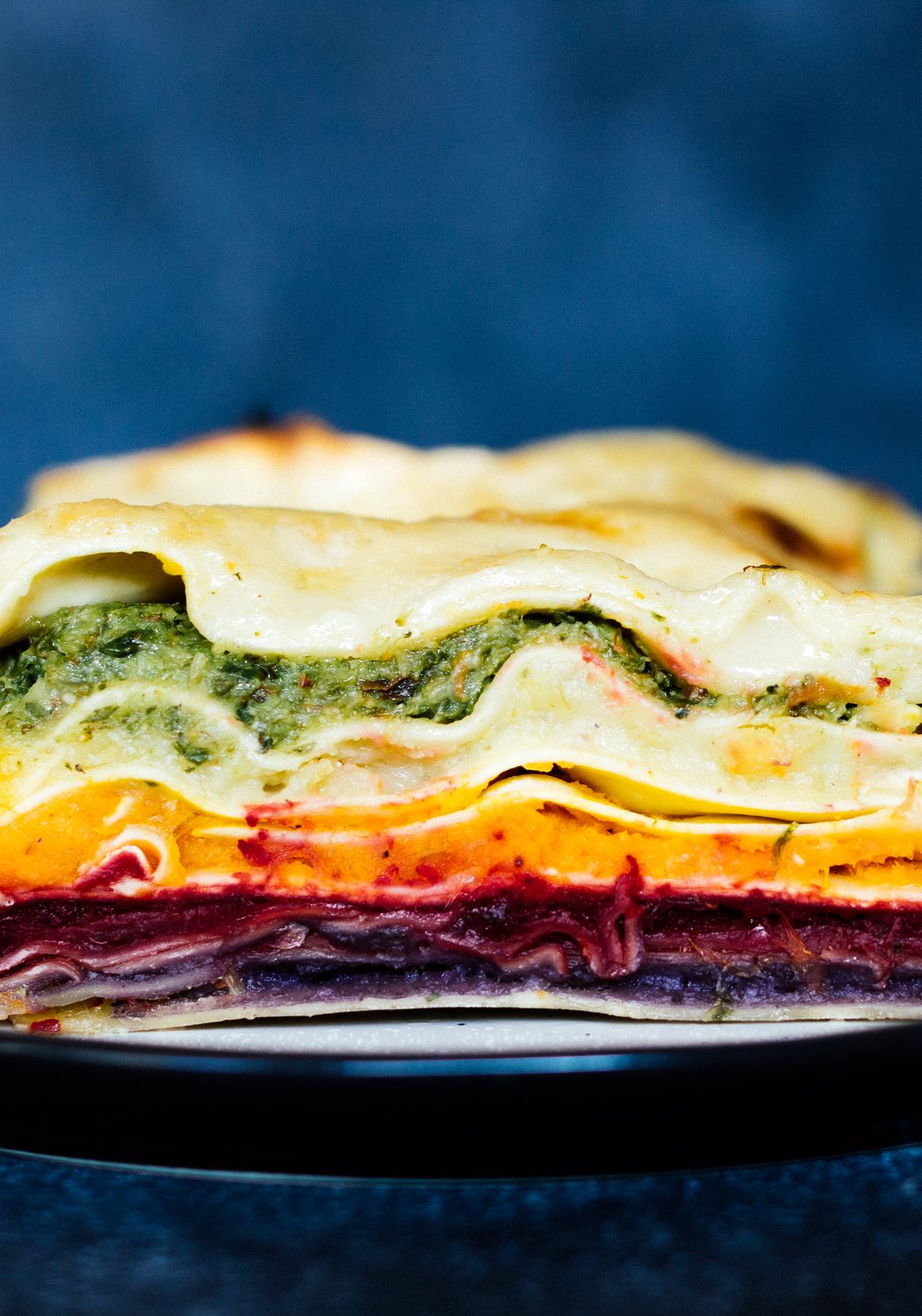 Vegan Rainbow Lasagna