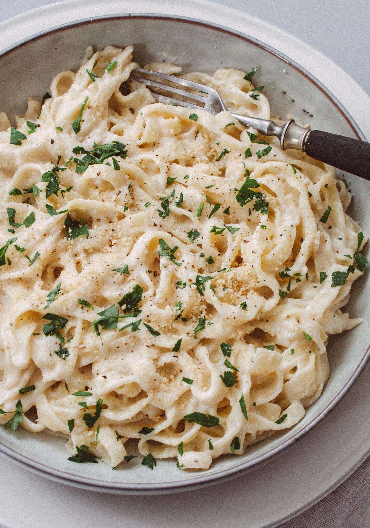 Vegane Fettuccine Alfredo