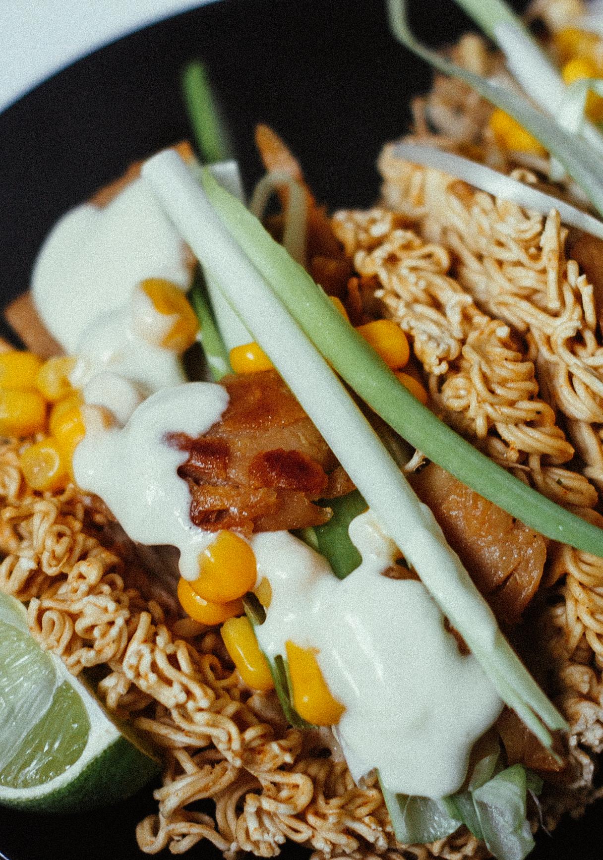Veganer Ramen Taco