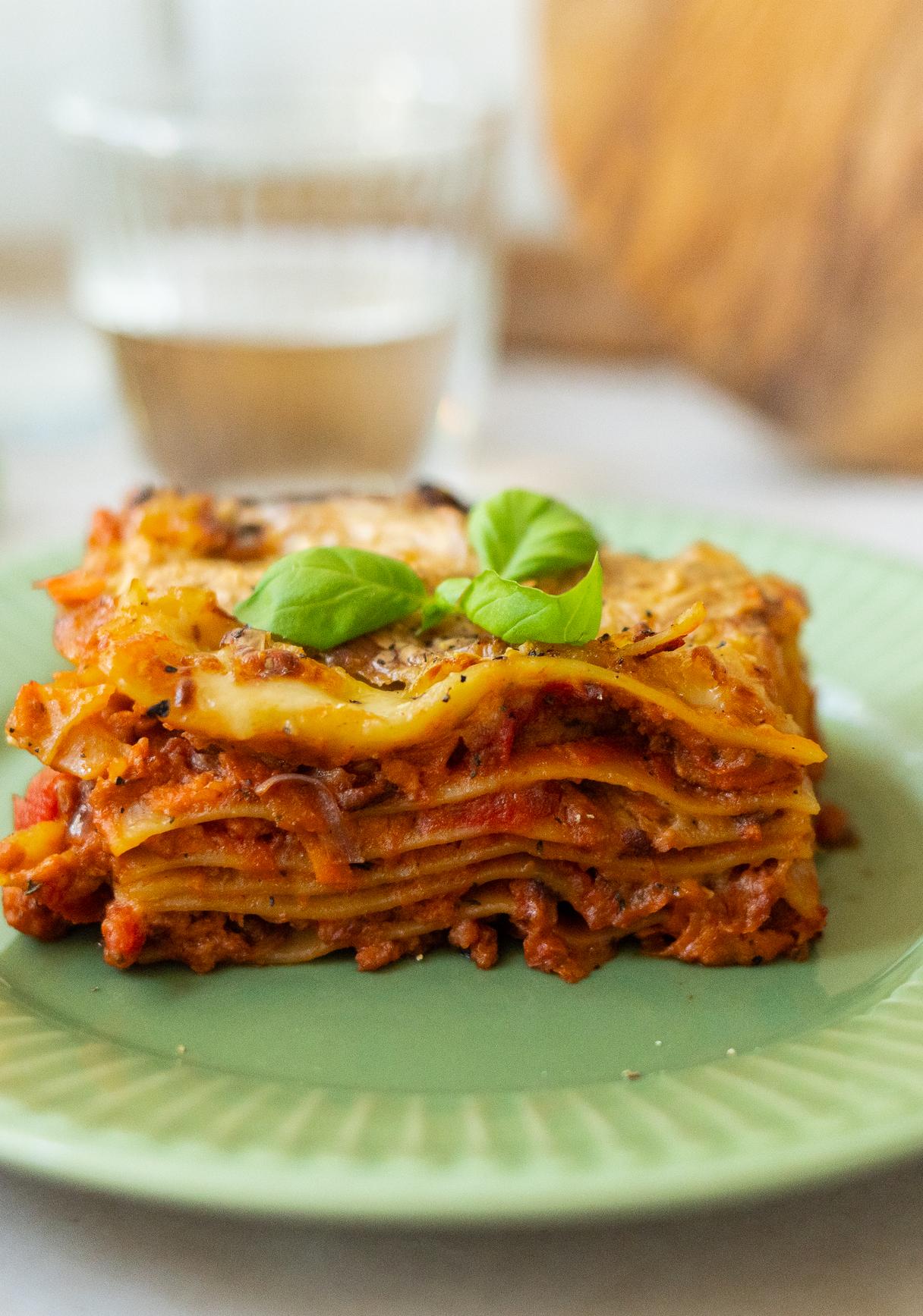 Vegan Lasagna with Béchamel Sauce