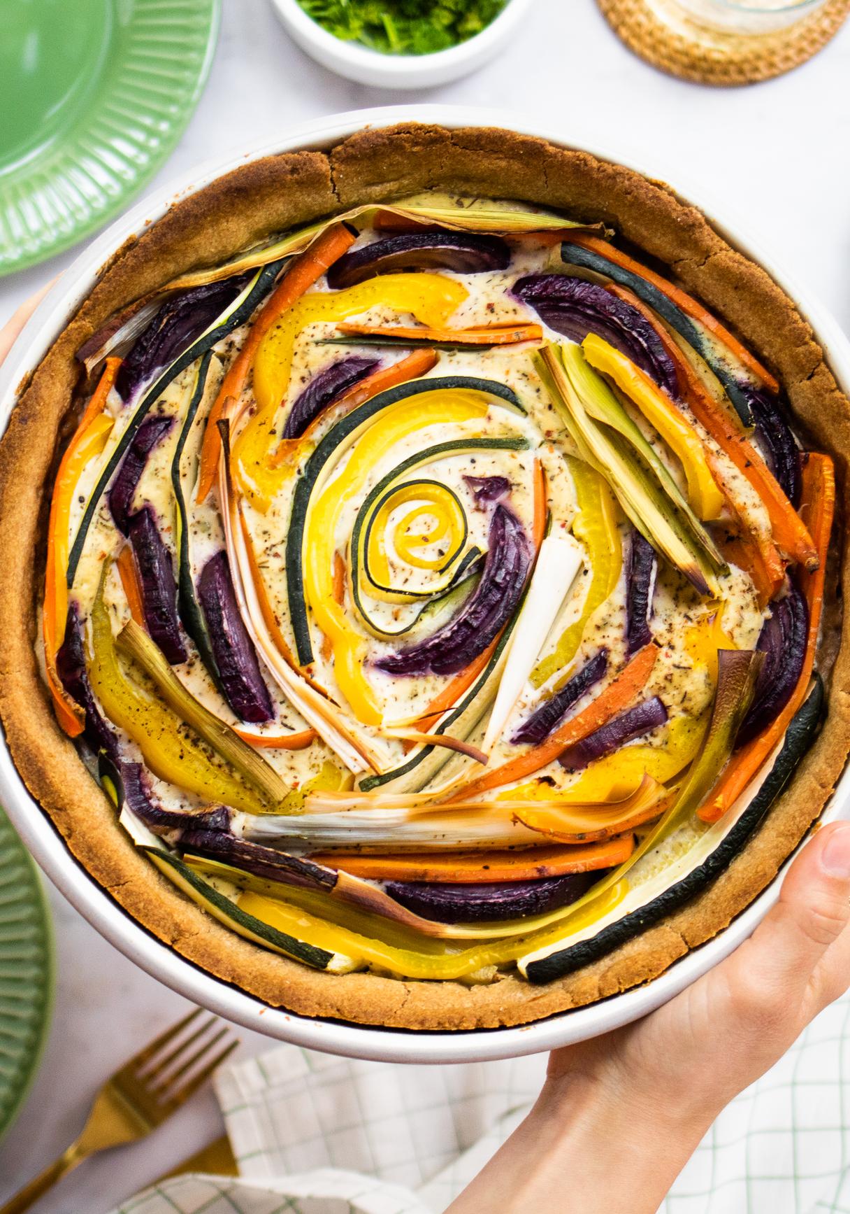 Vegan Vegetable Quiche