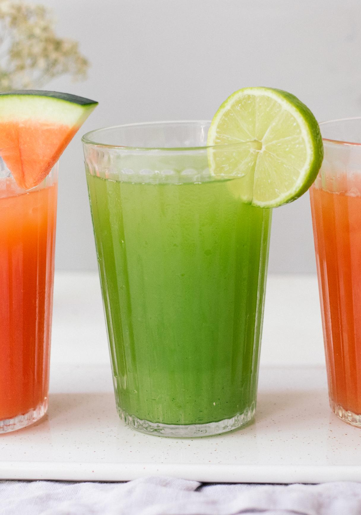 Agua Fresca, 2 ways: Cucumber and Watermelon