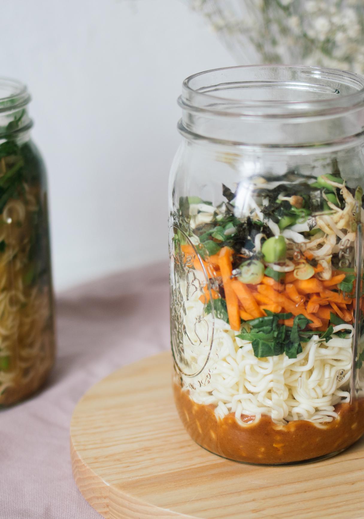 Vegane Miso-Ramen-Suppe