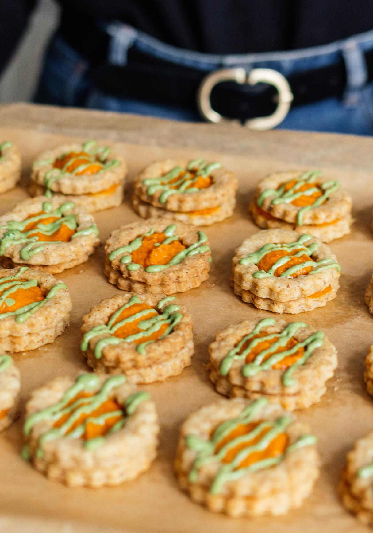 Savory Vegan Linzer Cookies