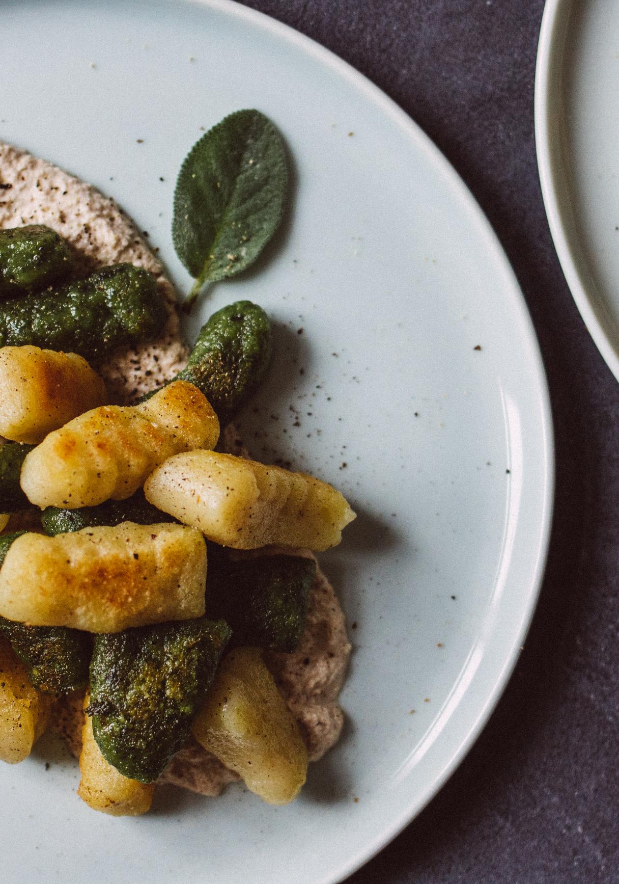Vegan Gnocchi in Walnut Sauce and Sage Butter