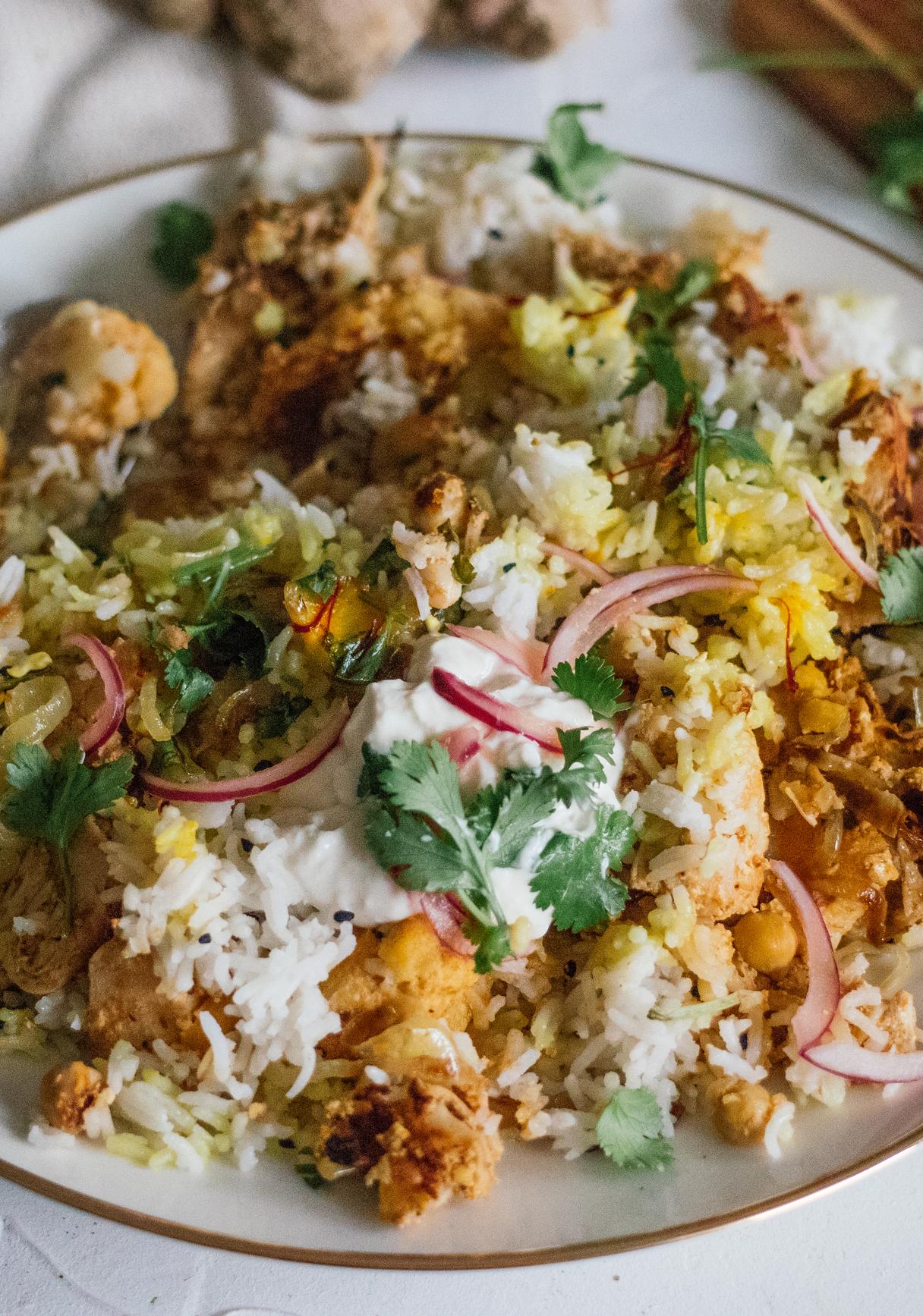 Veganes Jackfruit-Biryani