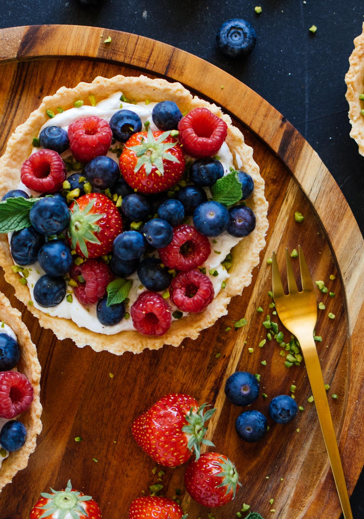 Vegane Beeren-Tartelettes