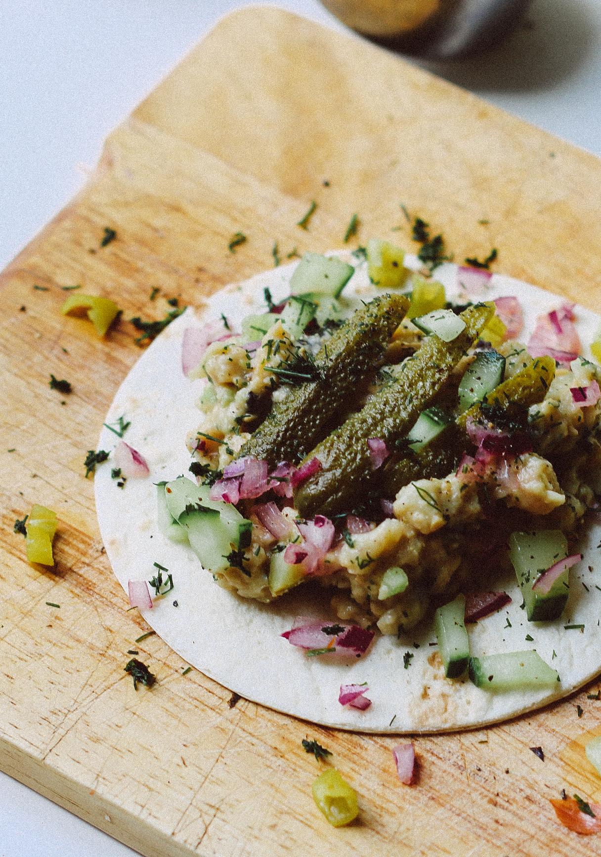 Veganer Kichererbsen-„Thunfisch“-Taco