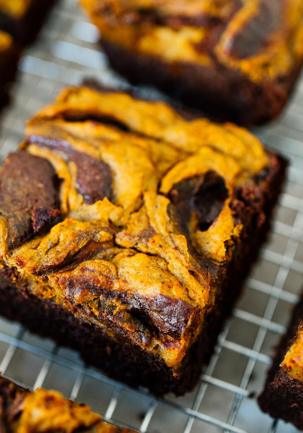 Vegane Kürbisbrownies