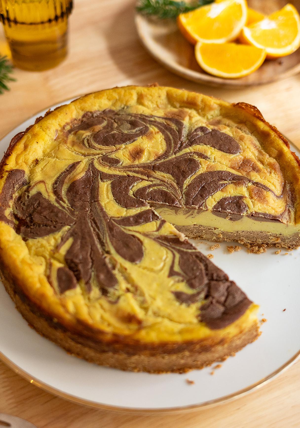 Veganer Spekulatius-Käsekuchen