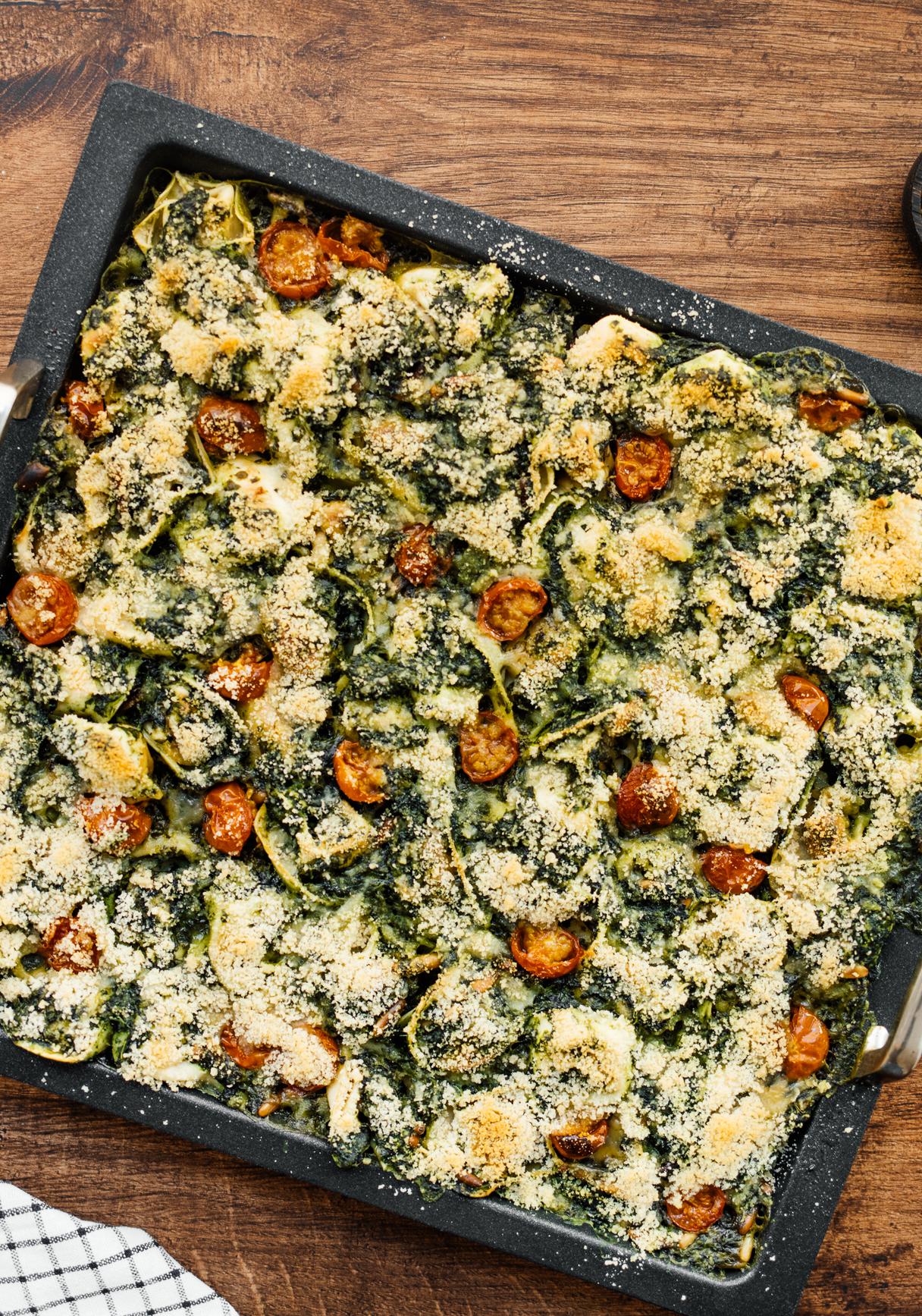 Vegan Tortellini Casserole (with 5 Ingredients)