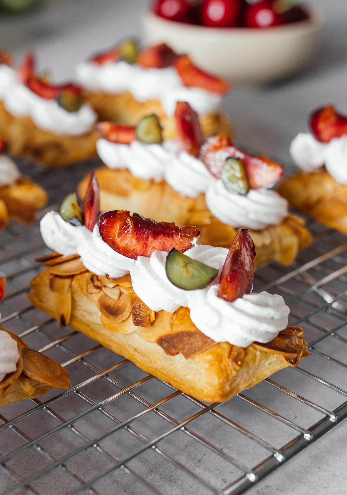 Quick Vegan Cherry Danishes