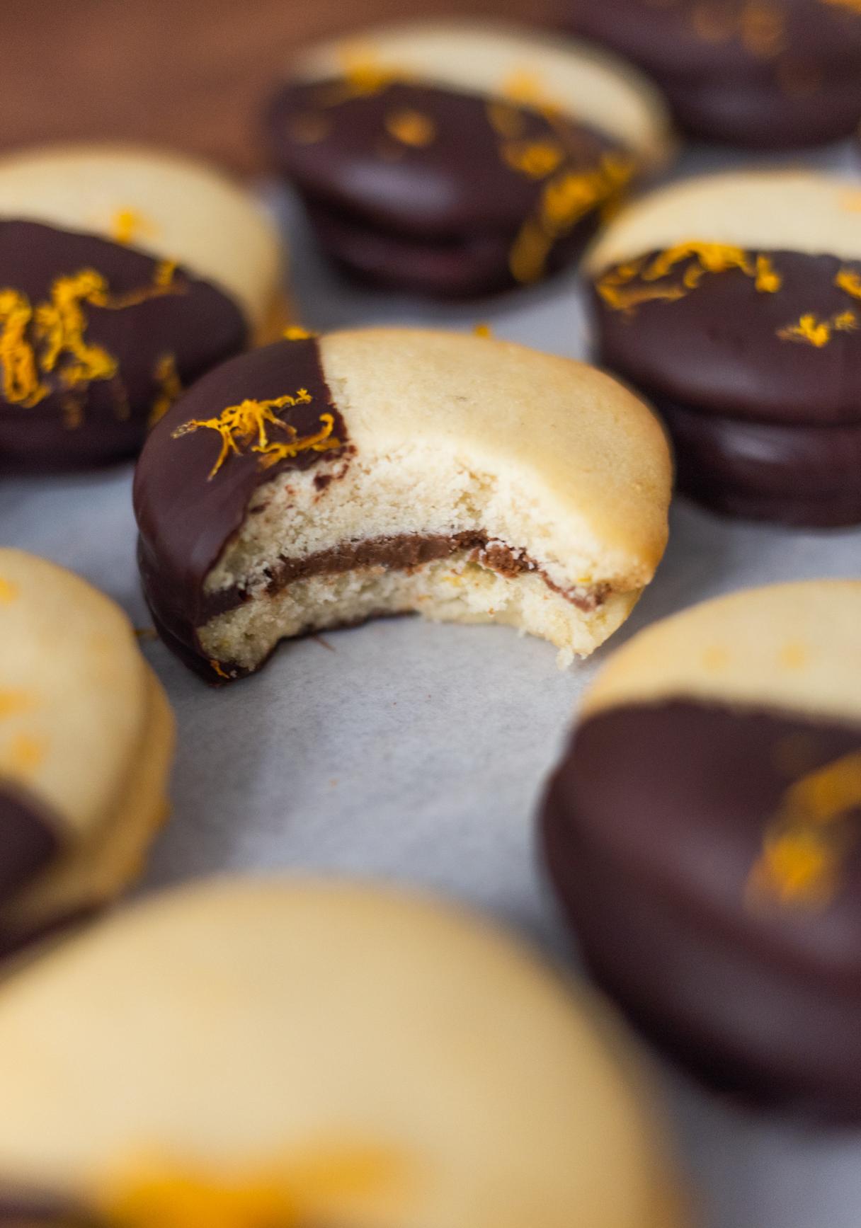 Vegan Orange Nougat Cookies