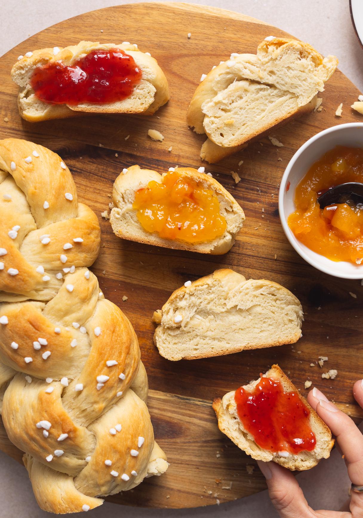 Classic Vegan Braided Sweet Yeast Bread