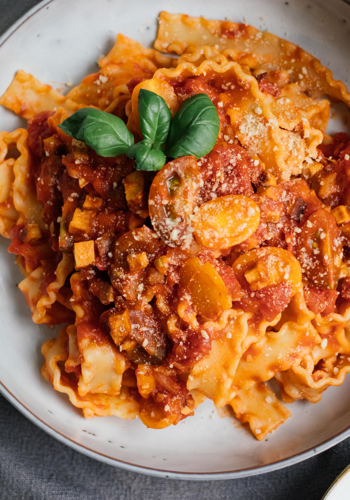 Vegane Pasta All'Amatriciana