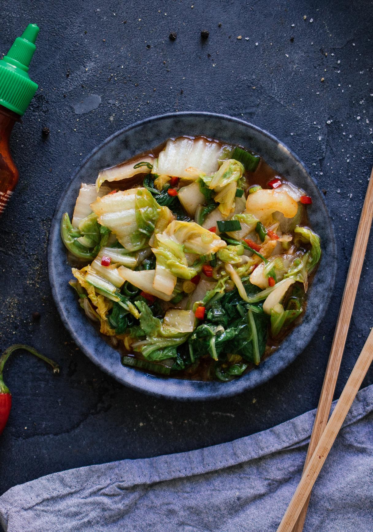 Schneller, veganer Kimchi (in nur 30 Minuten)