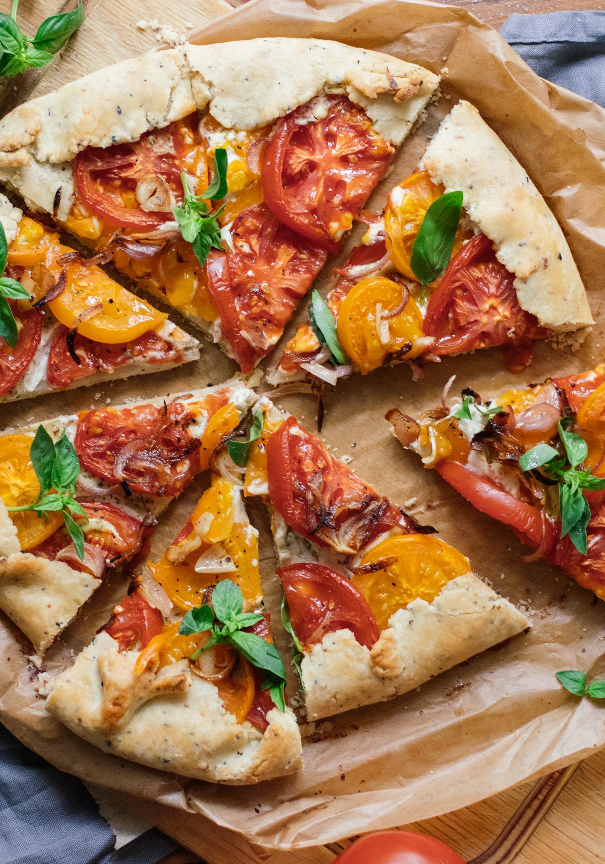 Vegane Tomaten-Galette